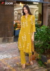 Alexa Vol 4 By Zoori Rayon Printed Kurti With Bottom Wholesale Suppliers In Mumbai